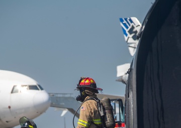 Rickenbacker and local fire departments-controlled burn exercise