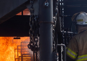 Rickenbacker and local fire departments-controlled burn exercise