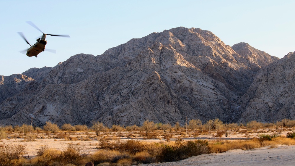 1st Combat Aviation Brigade conducts sling load operations along the southern border