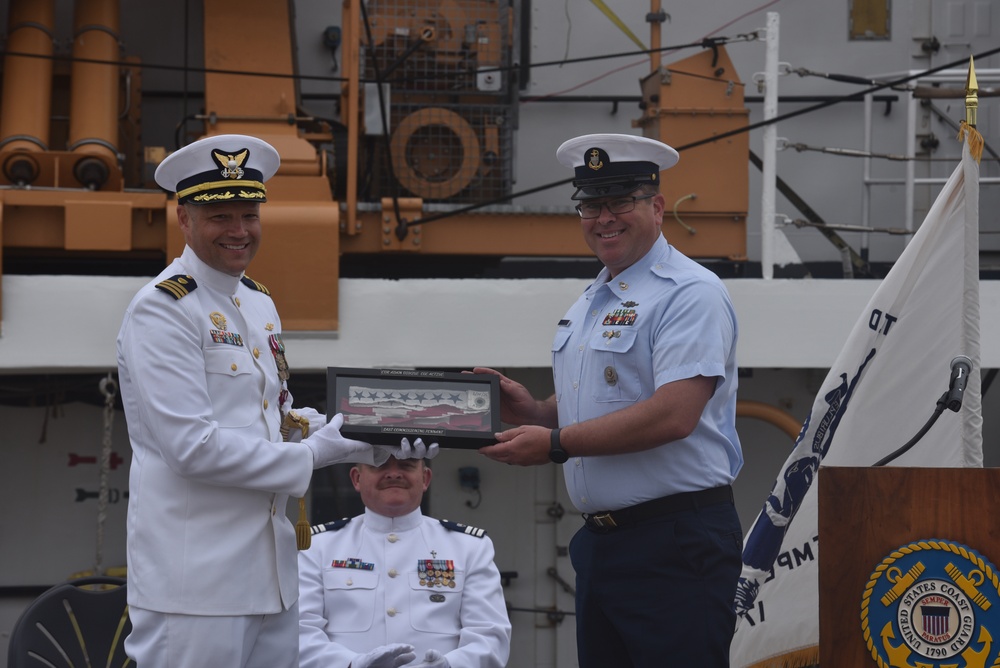 U.S. Coast Guard Cutter Active Holds Change of Command Ceremony