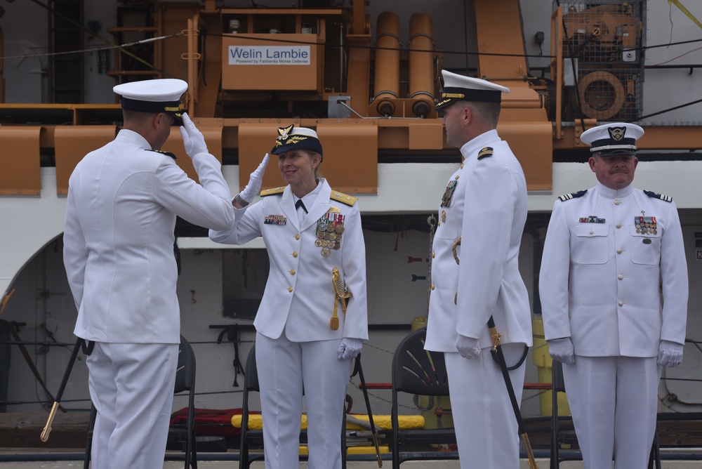 U.S. Coast Guard Cutter Active Holds Change of Command Ceremony