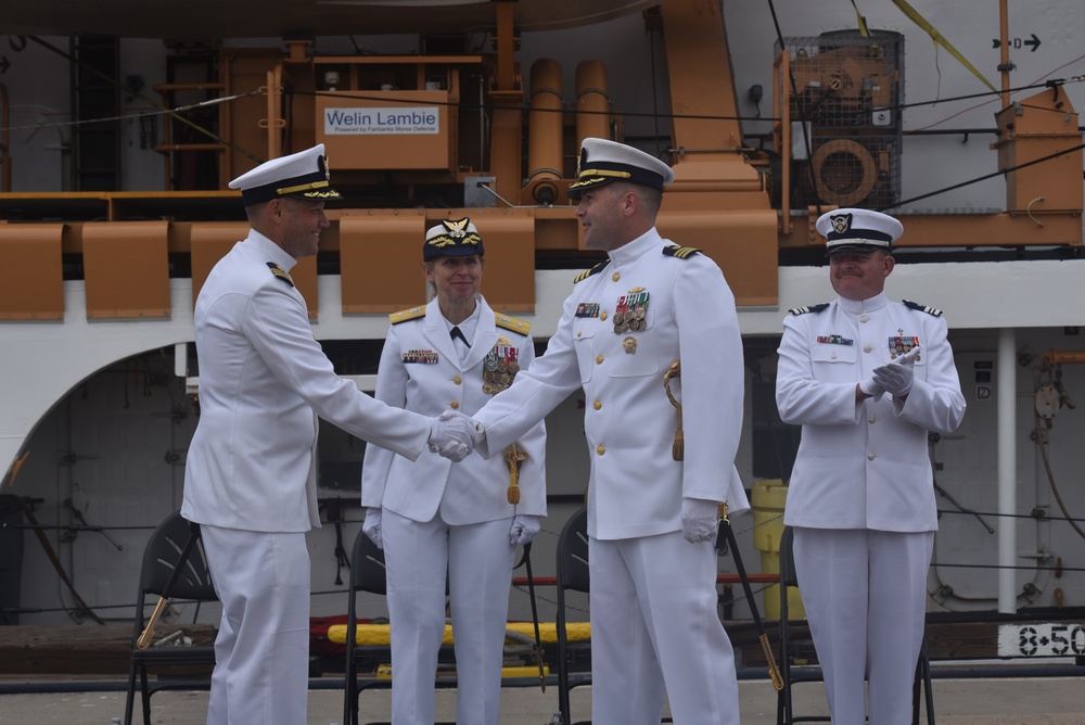 U.S. Coast Guard Cutter Active Holds Change of Command Ceremony