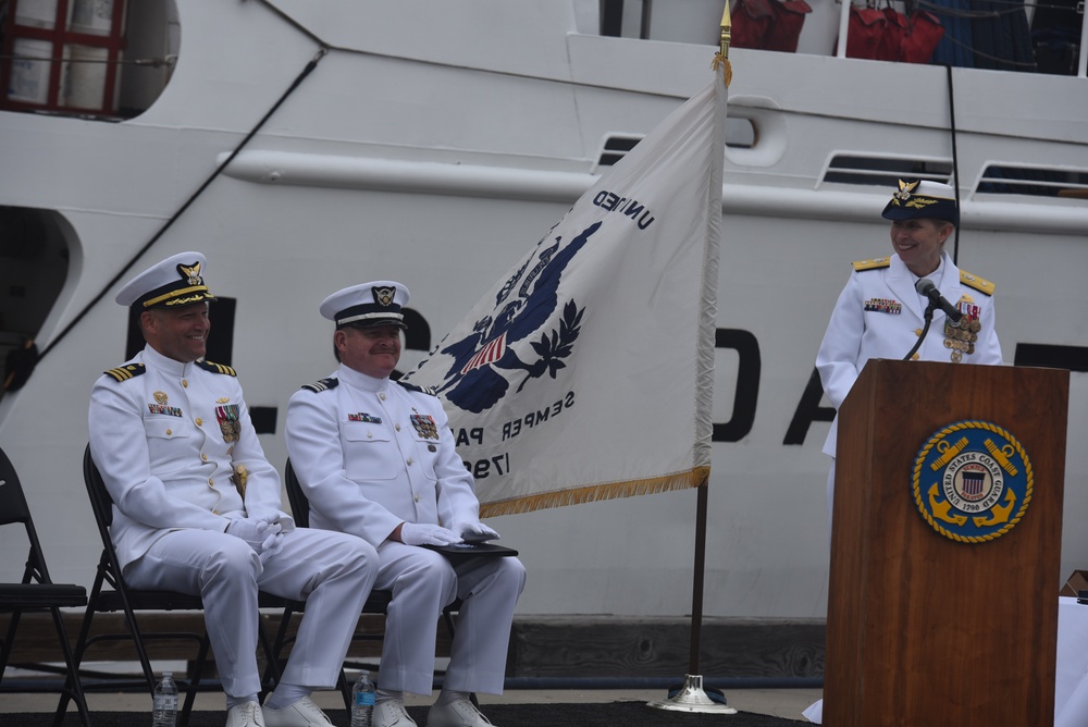 U.S. Coast Guard Cutter Active Holds Change of Command Ceremony