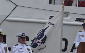 U.S. Coast Guard Cutter Active Holds Change of Command Ceremony
