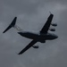 Military aircraft fly over Fort Bragg