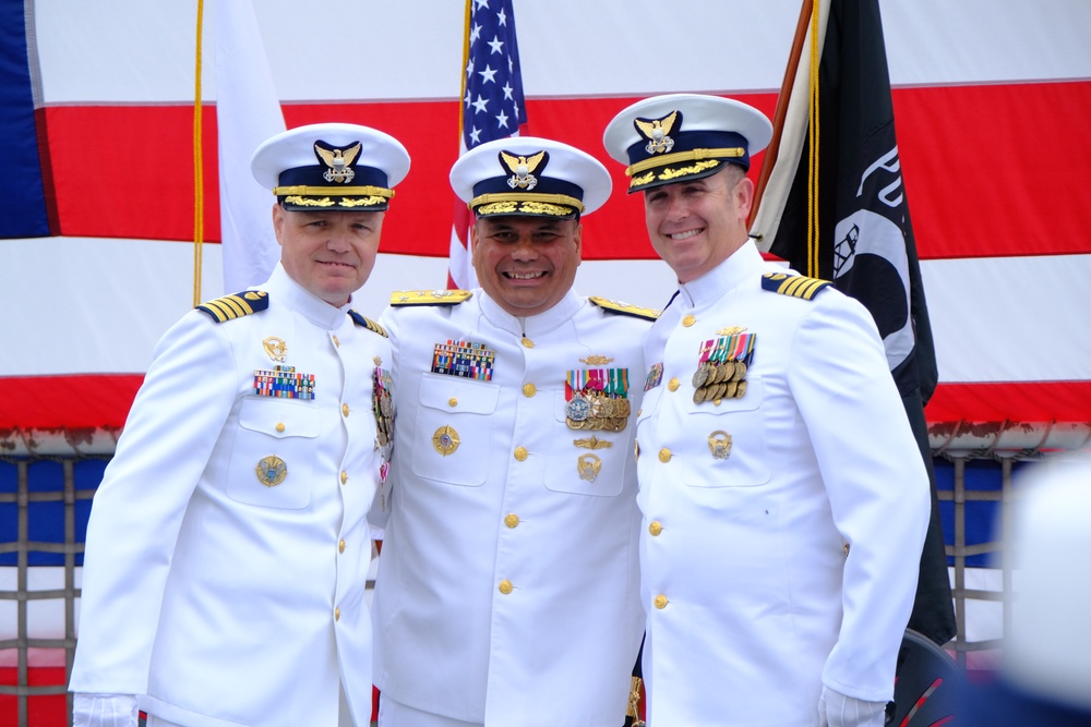 U.S. Coast Guard Cutter Bertholf holds change of command ceremony