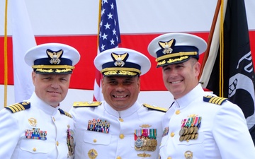 U.S. Coast Guard Cutter Bertholf holds change of command ceremony