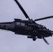 Military aircraft fly over Fort Bragg