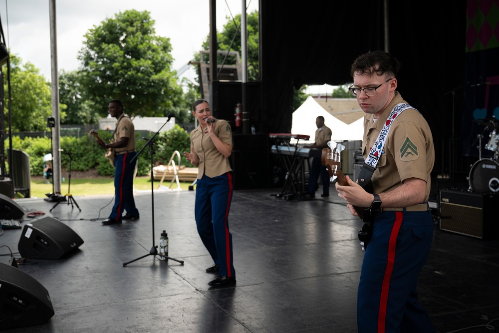 Marine Week Nashville; 2nd MAW band at CMA fest