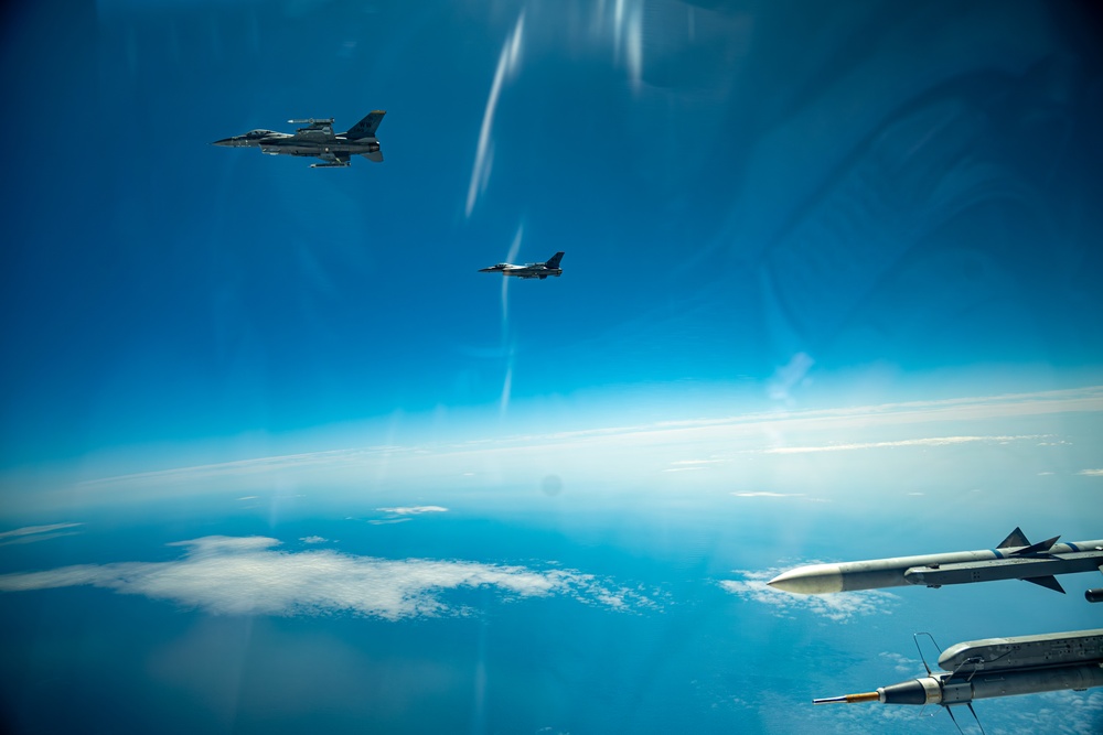 Travis AFB sends KC-46 across the Pacific to train with Misawa F-16s
