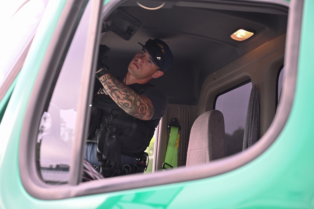 Coast Guard partners with law enforcement during multi-agency strike force operation at Port of Virginia terminal