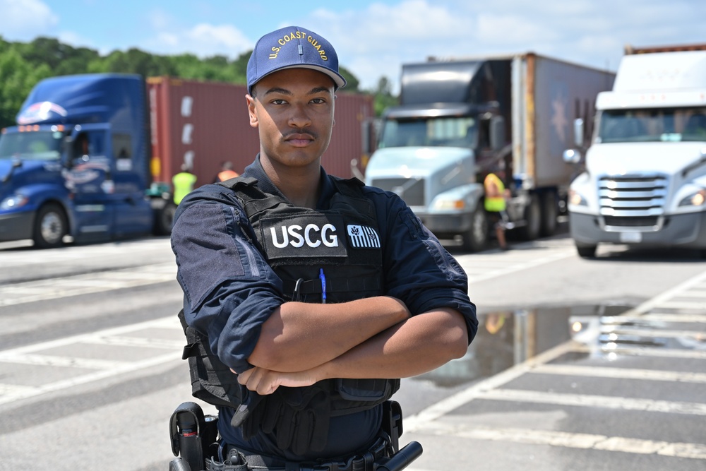 Coast Guard partners with law enforcement for multi-agency strike force operation at Port of Virginia terminal