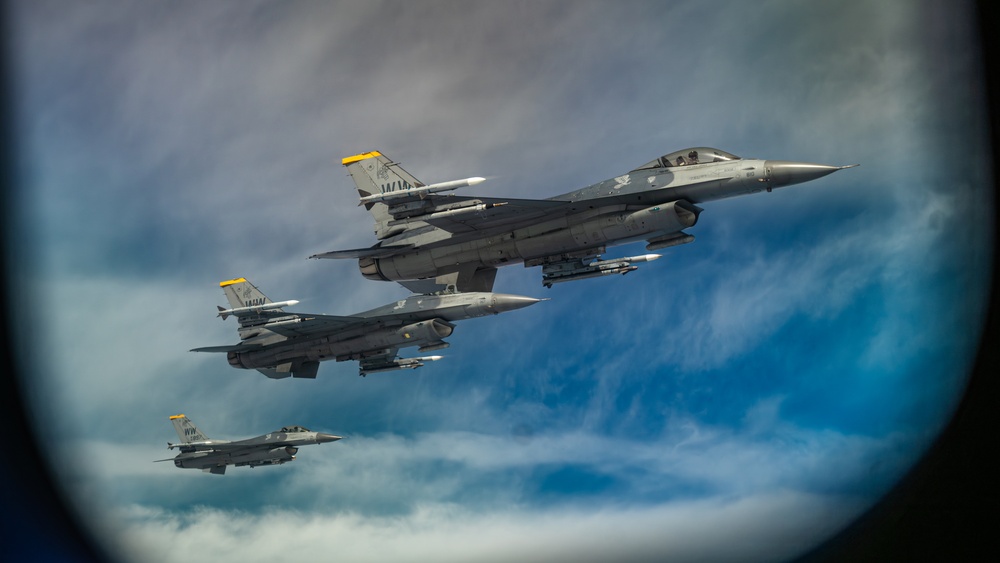 Travis AFB sends KC-46 across the Pacific to train with Misawa F-16s