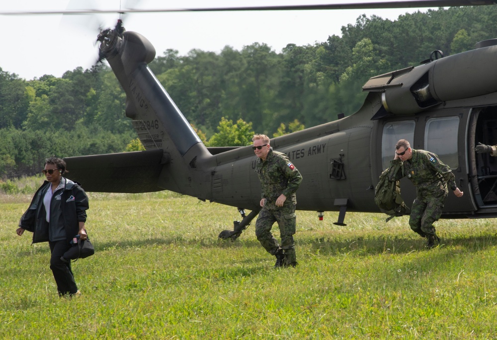 Nordic partners visit 116th IBCT during XCTC