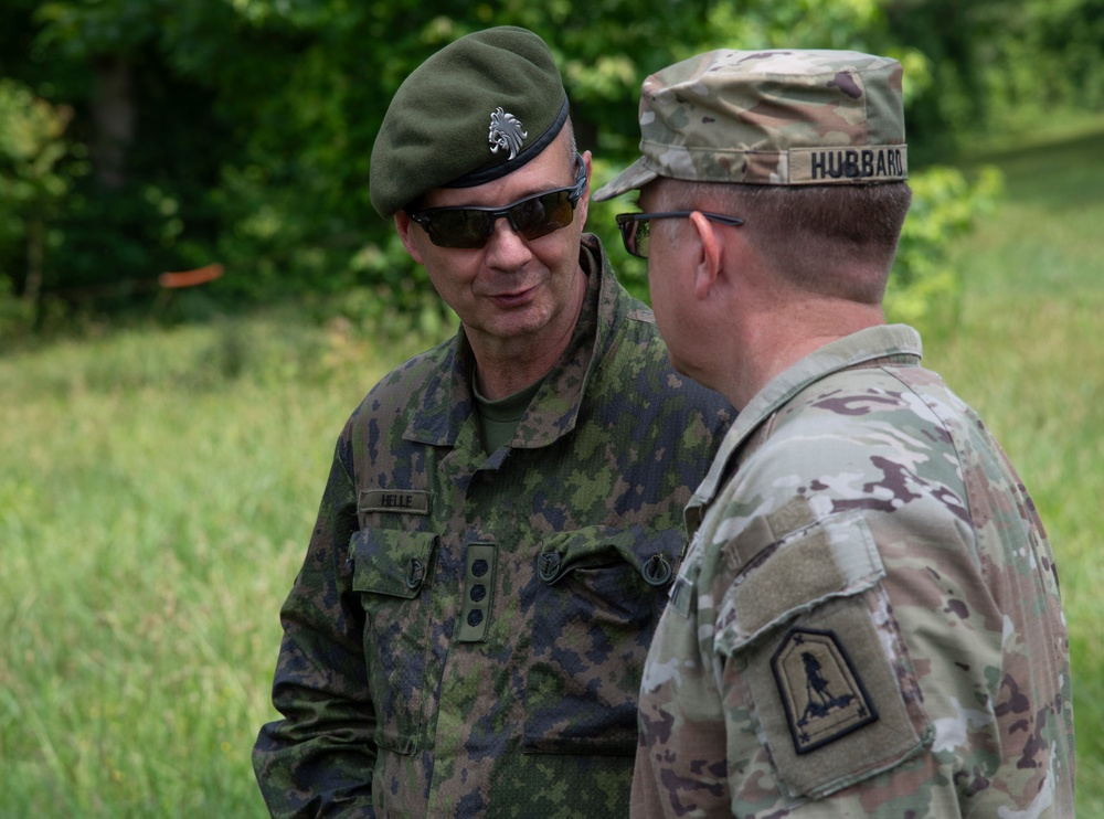 Nordic partners visit 116th during XCTC