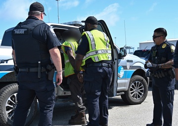 Coast Guard partners with law enforcement for multi-agency strike force operation at Port of Virginia terminal
