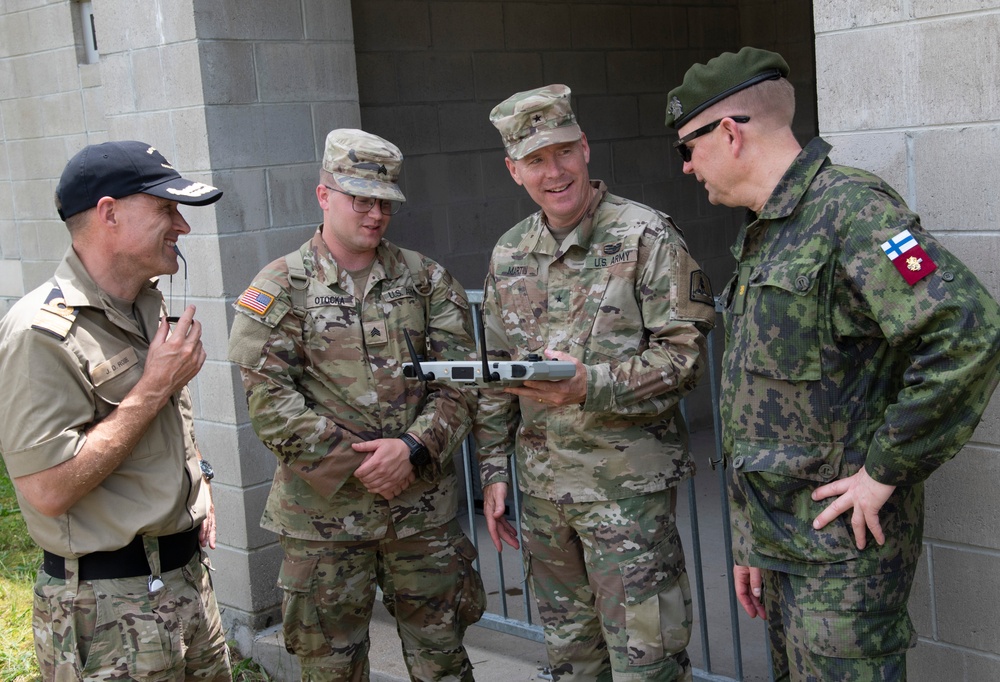 Nordic partners visit 116th during XCTC
