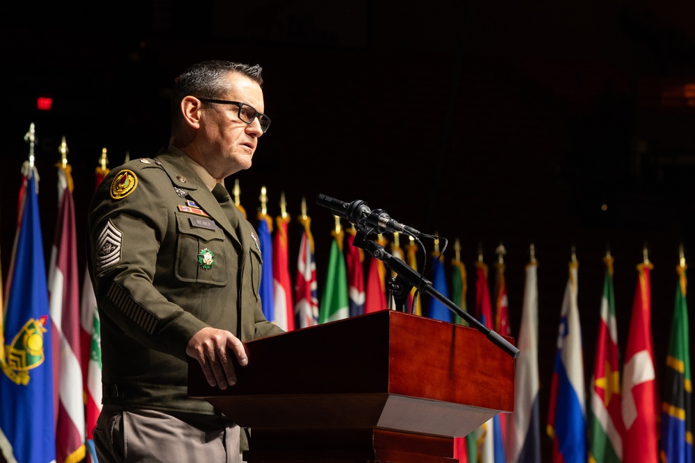Master Sgt. Vickers United States Sergeant Majors Academy Graduation