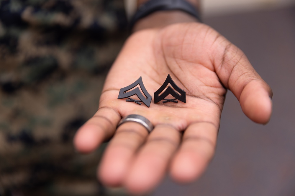Master Gunnery Sgt. Vickers and Cpl. Vickers Promotion Ceremony