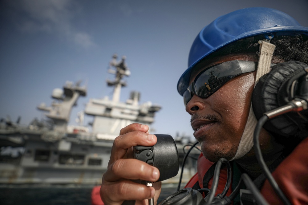 USS Milius conducts operations in the U.S. Central Command area of responsibility as part of the Carl Vinson Carrier Strike Group