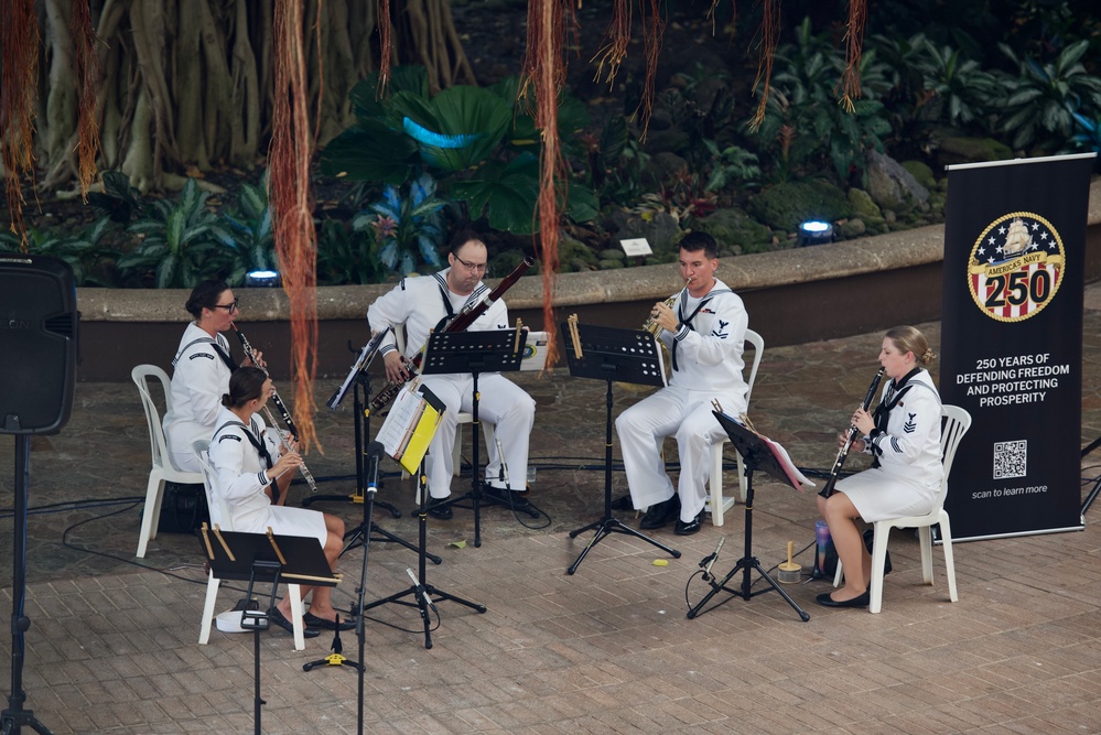 U.S. Pacific Fleet Band’s Woodwind Quintet Performs for Monthly Concert Series