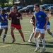 USS Ronald Reagan (CVN 76) Sailors compete in a soccer match