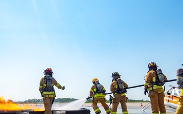 Rickenbacker and Local Fire Departments Controlled Burn Exercise