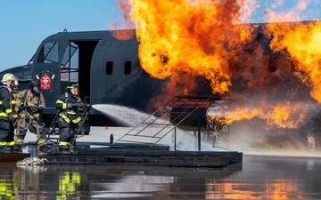 Rickenbacker and Local Fire Departments Controlled Burn Exercise