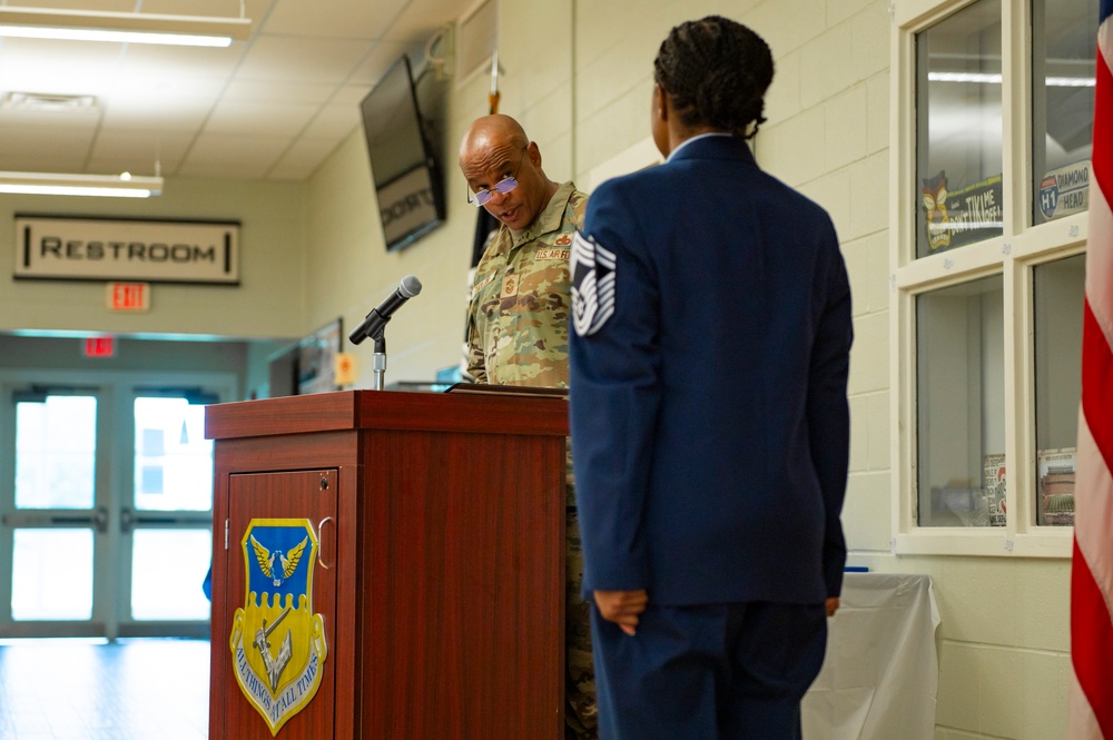 Chief Master Sgt. Rutledge Promotion