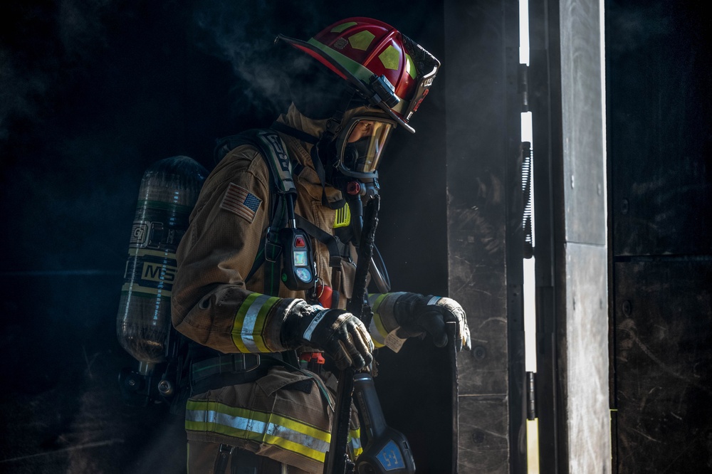 Malmstrom fire department conducts structure fire training