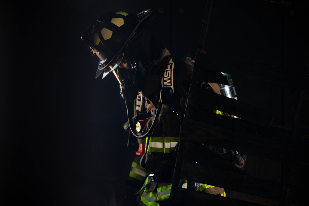 Malmstrom fire department conducts structure fire training