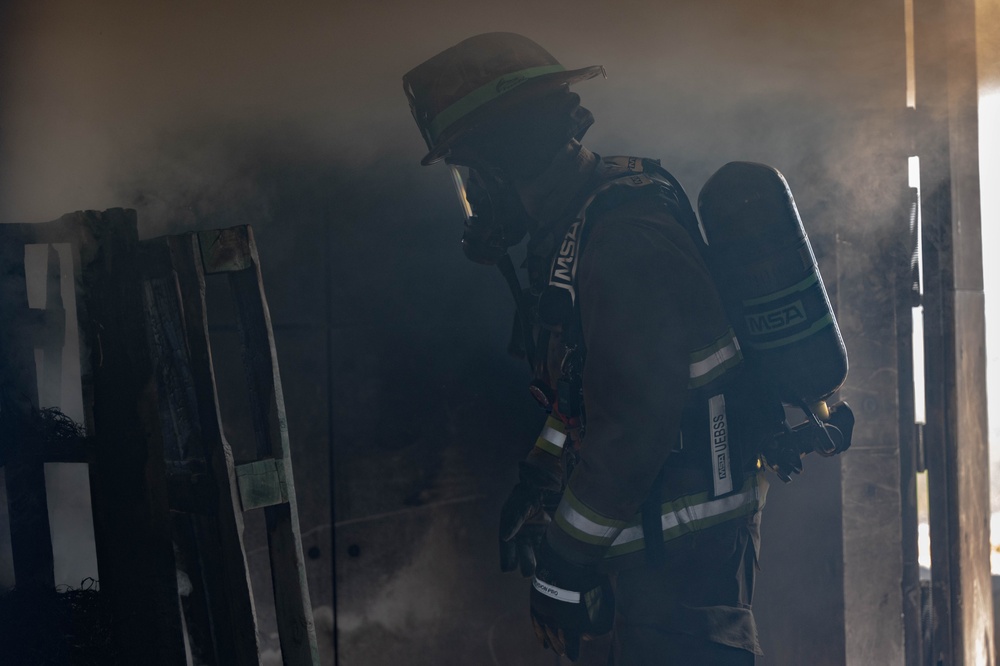 Malmstrom fire department conducts structure fire training