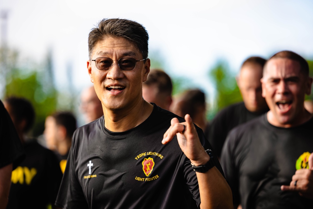 U.S. Army Pacific Celebrates 250th Army Birthday with Formation Run