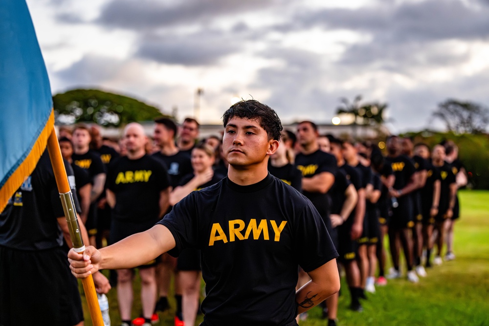 U.S. Army Pacific Celebrates 250th Army Birthday with Formation Run