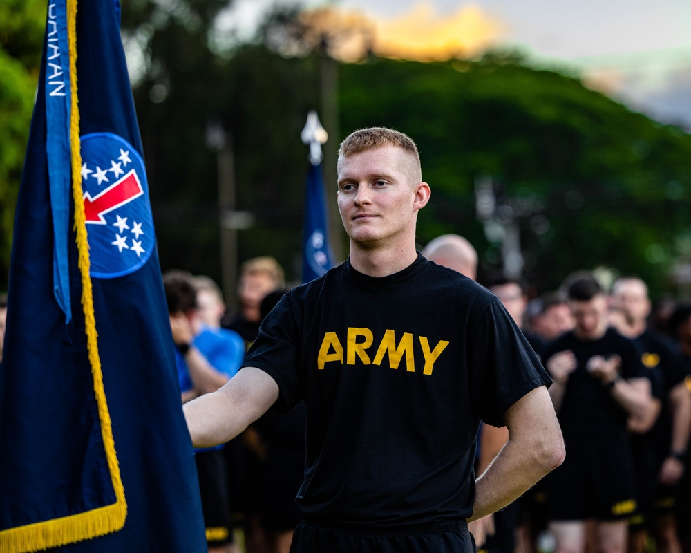 U.S. Army Pacific Celebrates 250th Army Birthday with Formation Run