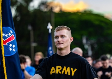 U.S. Army Pacific Celebrates 250th Army Birthday with Formation Run