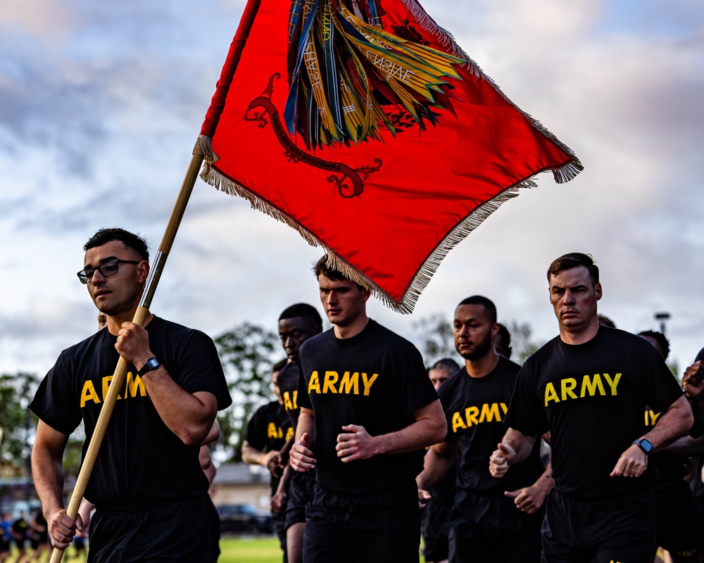 U.S. Army Pacific Celebrates 250th Army Birthday with Formation Run