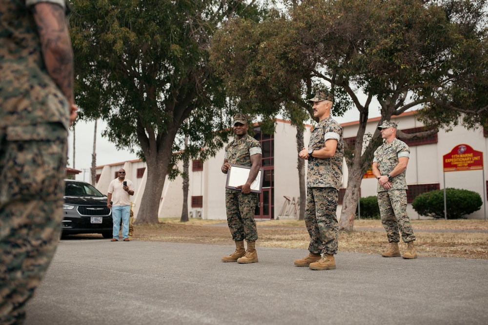 13th MEU holds Promotion to 1stSgt