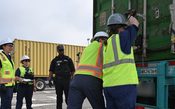 Coast Guard partners with law enforcement for multi-agency strike force operation at Port of Virginia terminal