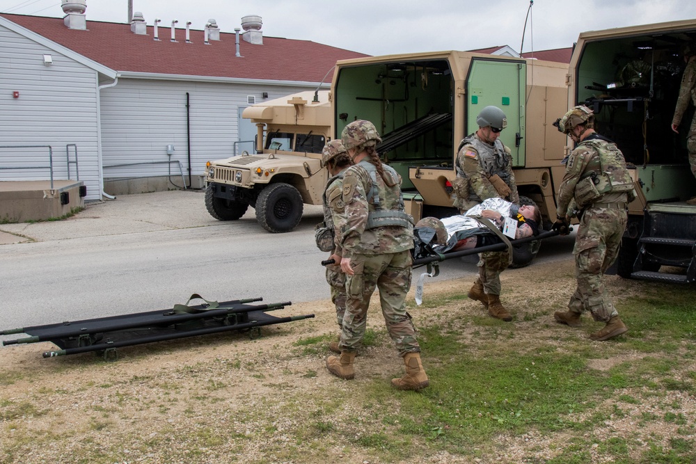 Wisconsin National Guard combat medics train in mass casualty preparedness