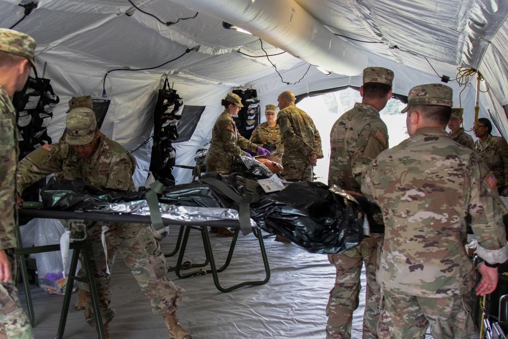 Wisconsin National Guard combat medics train in mass casualty preparedness