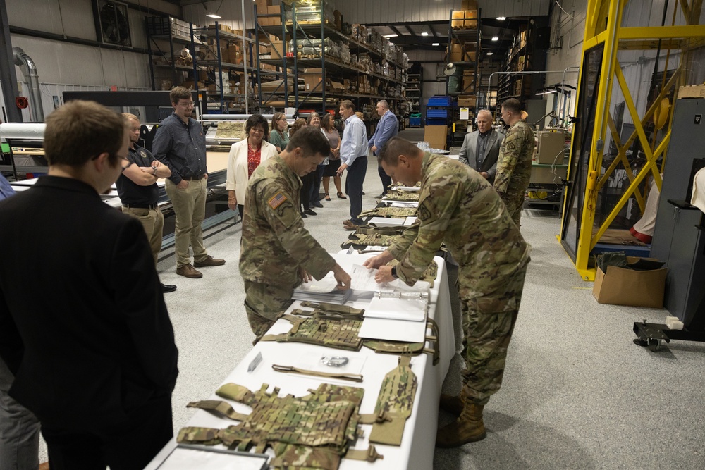 Aircrew Combat Equipment (ACE) vest during a full-rate production kickoff