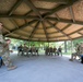 181st Security Forces Squadron attend a professional development briefing at the National Museum of the US Air Force