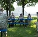 181st Security Forces Squadron attend a professional development briefing at the National Museum of the US Air Force