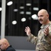181st Security Forces Squadron attend a professional development briefing at the National Museum of the US Air Force