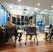 181st Security Forces Squadron attend a professional development briefing at the National Museum of the US Air Force