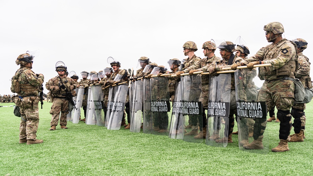 California National Guard conduct civil disturbance operations training