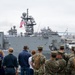 Family, friends and midshipmen embark USS Somerset for Tiger Cruise