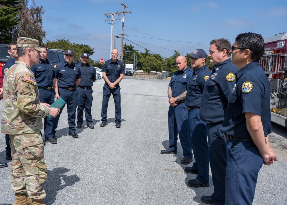 Presidio of Monterey fire department recognized for community response