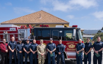 Presidio of Monterey fire department recognized for community response